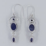 Tanzanite Silver Earrings