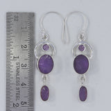 Tanzanite Silver Earrings