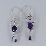 Tanzanite Silver Earrings