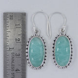 Rainbow Moonstone Silver Earrings