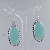 Rainbow Moonstone Silver Earrings