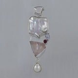 Fresh Water Pearl Gemstone Silver Pendant