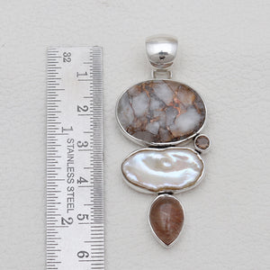 Rainbow Copper Silver Pendants