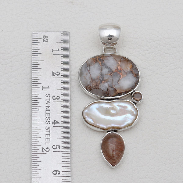 Rainbow Copper Silver Pendants