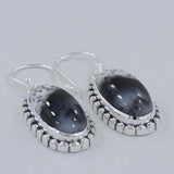 Rainbow Moonstone Silver Earrings