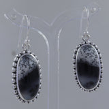 Rainbow Moonstone Silver Earrings