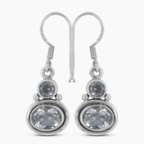 Crystal Silver Earrings