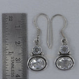 Crystal Silver Earrings