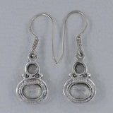 Crystal Silver Earrings