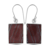 Natural Hematite Silver Earrings