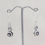 925 Starling Silver Garnet Earring