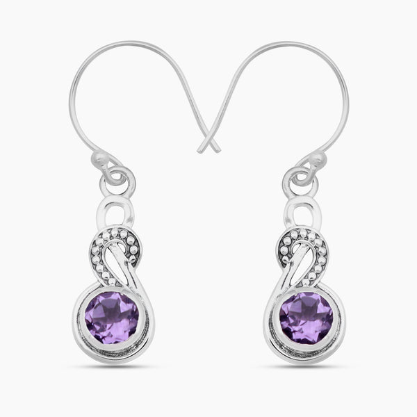 925 Sterling Silver Garnet Earrings