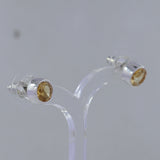 Mystic Quartz Studs Silver Earring