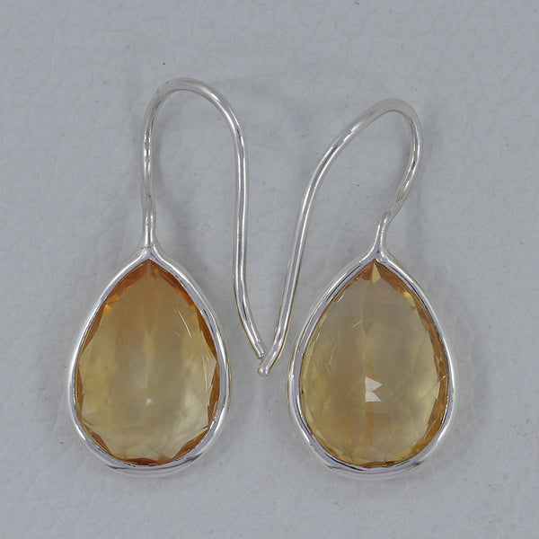 Citrine Silver Earrings