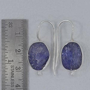Tanzanite Silver Earrings