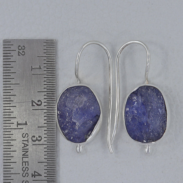 Tanzanite Silver Earrings