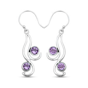 925 Sterling Silver Blue Topaz Earrings