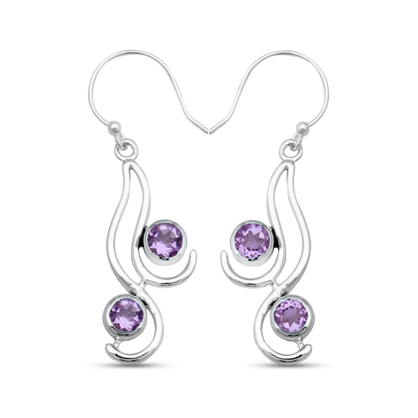 925 Sterling Silver Blue Topaz Earrings