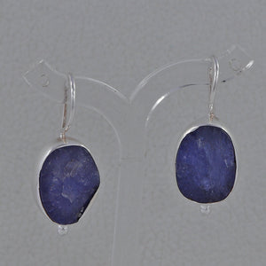Tanzanite Silver Earrings