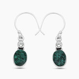 925 Sterling Silver Pyrite Druzy Earrings