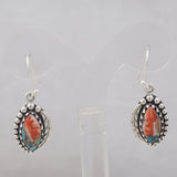 Natural Mexican Turquoise Silver Earrings