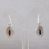 Natural Mexican Turquoise Silver Earrings