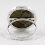 Turquoise Spiny Oyster Silver Ring