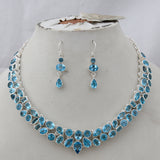 Blue Topaz Silver Necklace