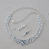 Blue Topaz Silver Necklace