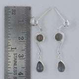 Larimar Silver Earrings