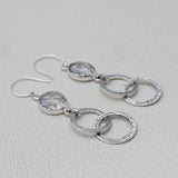 925 Starling Silver Crystal Earring