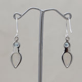 Rainbow Moonstone Silver Earring