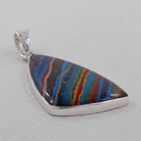 Rainbow Calsilica Sterling Silver Pendant