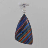 Rainbow Calsilica Sterling Silver Pendant