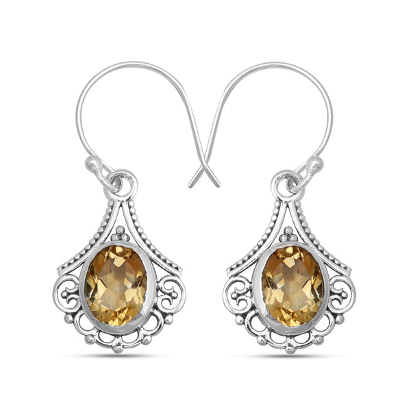 925 Sterling Silver Blue Topaz Earrings