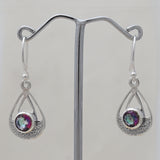 925 Starling Silver Blue Topaz Earring