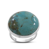 Turquoise Spiny Oyster Silver Ring