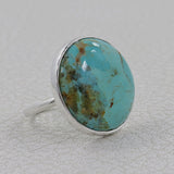 Turquoise Spiny Oyster Silver Ring