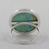 Turquoise Spiny Oyster Silver Ring