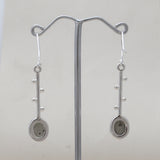 925 Starling Silver Pyrite Earring