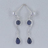 Larimar Silver Earrings