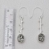 925 Starling Silver Pyrite Earring