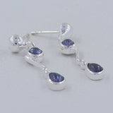 Larimar Silver Earrings