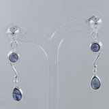 Larimar Silver Earrings