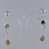 Larimar Silver Earrings