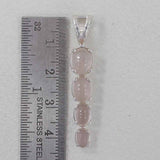 925 Sterling Silver Rose Quartz Pendant