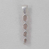 925 Sterling Silver Rose Quartz Pendant