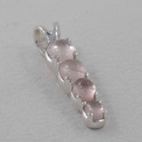 925 Sterling Silver Rose Quartz Pendant