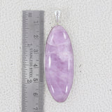 Large kunzite Gemstone Plain 925 Silver Pendant