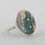 Turquoise Spiny Oyster Silver Ring